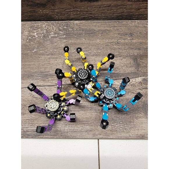 Three Fidget Spinner Toys. Stress Relief Anti Anxiety Toys for Adult and Kids. - Picture 2 of 3